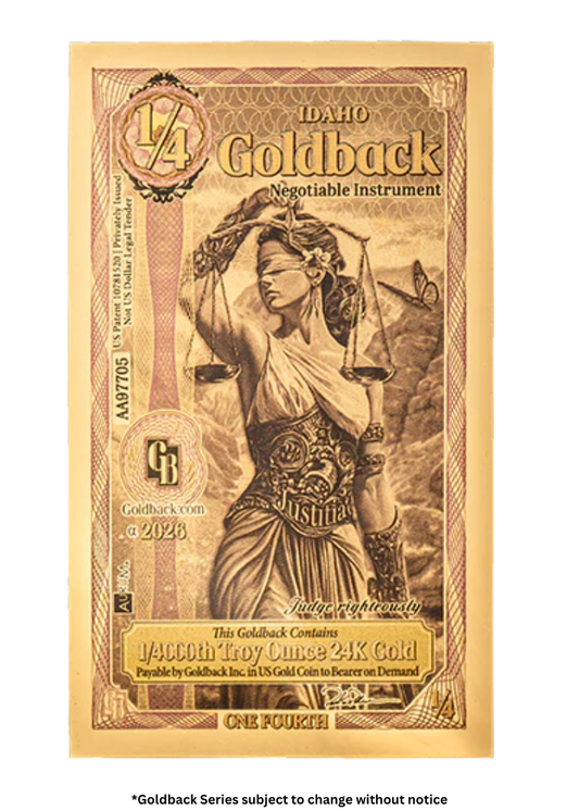 1/4 Goldback Idaho